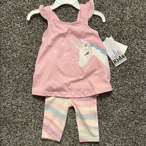 NWT Kids headquarters unicorn outfit 12m